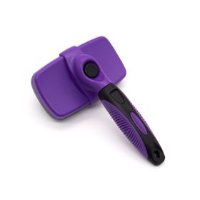 Minimalist Pet Specific Plastic Comb Brush (Option: Purple-Small Size)