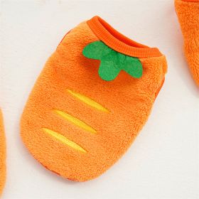 Pet Dog Winter Warm Carrot Clothes (Option: Puppy Orange Carrot-S)